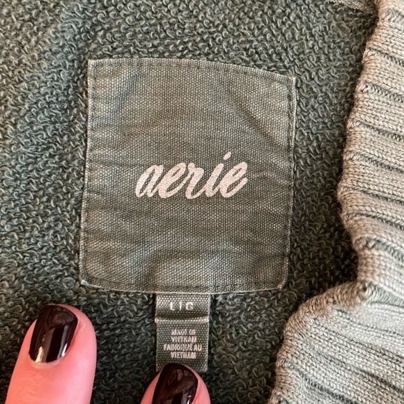 American Eagle Slouchy Fit Hooded Sweater - Picture 2 of 3